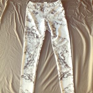 Altar Ego White Marbled Leggings